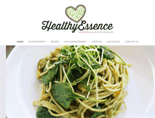 Tablet Screenshot of healthyessencefood.com